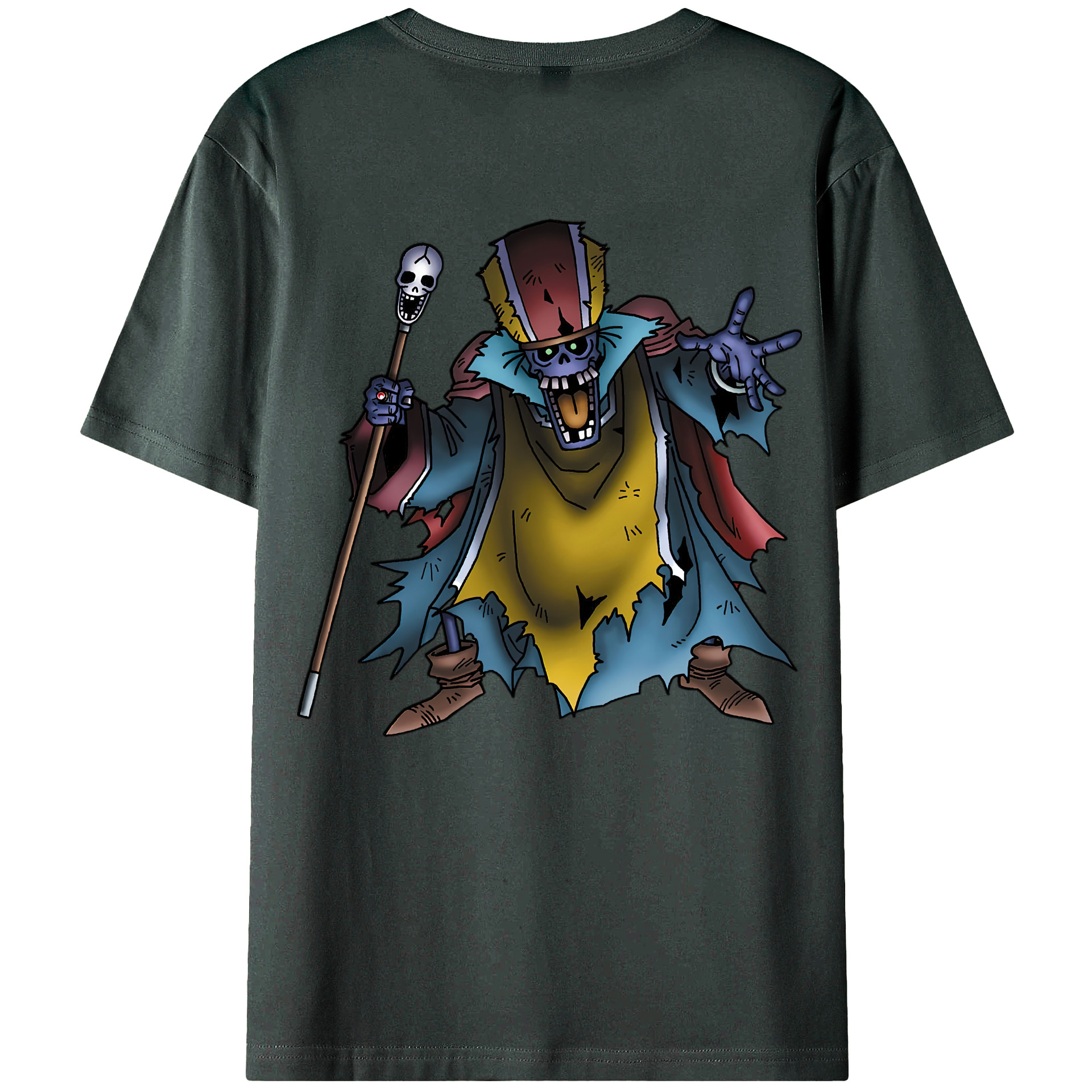 （画像用） ドラゴンクエスト Doragon Kuesuto Dragon Quest 綿100％ メンズ半袖Tシャツ（バックプリント） 通気性